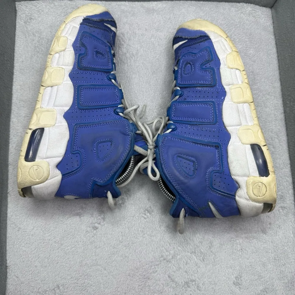 Nike Air More Uptempo GS Medium Blue White Battle Blue DM1023-400 Size 7Y Youth